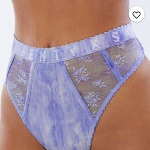 Savage X Fenty watercolor tie dye high waist thong